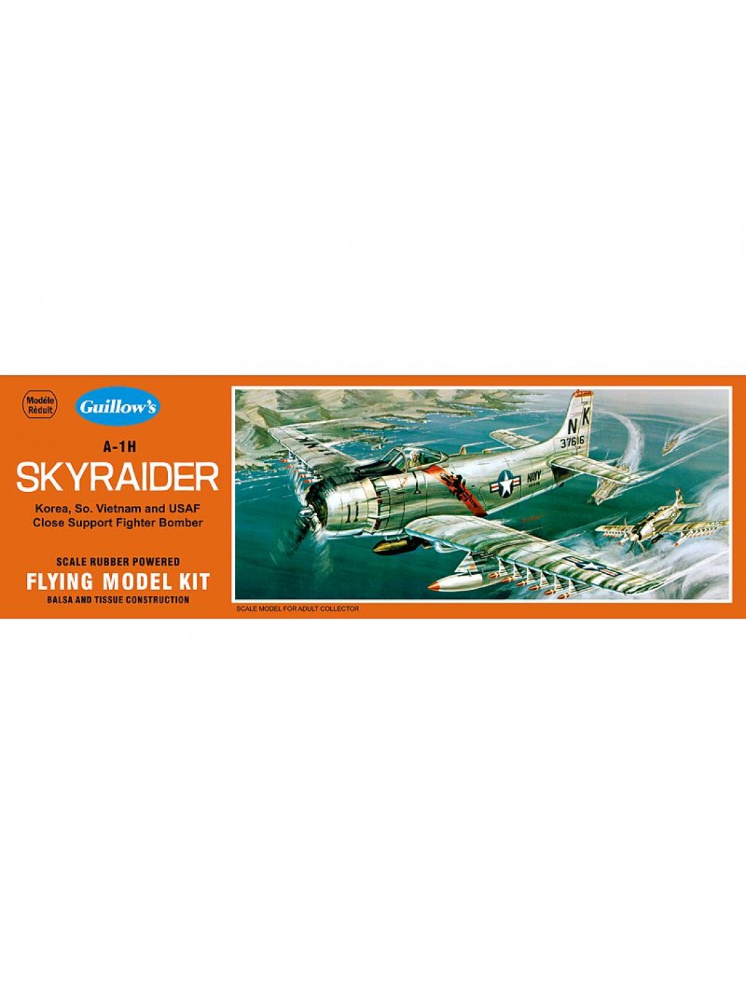 Сборная дер.модель.Самолет Skyraider. Guillows 1:35