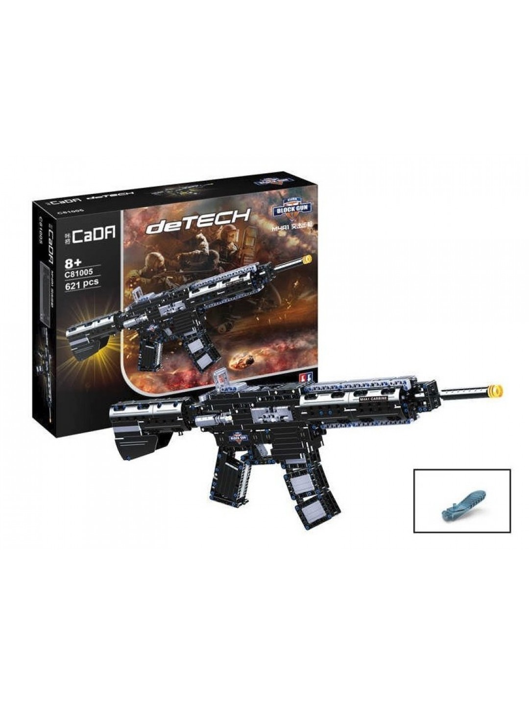Конструктор CADA deTech штурмовая винтовка M4A1 (621 деталь)
