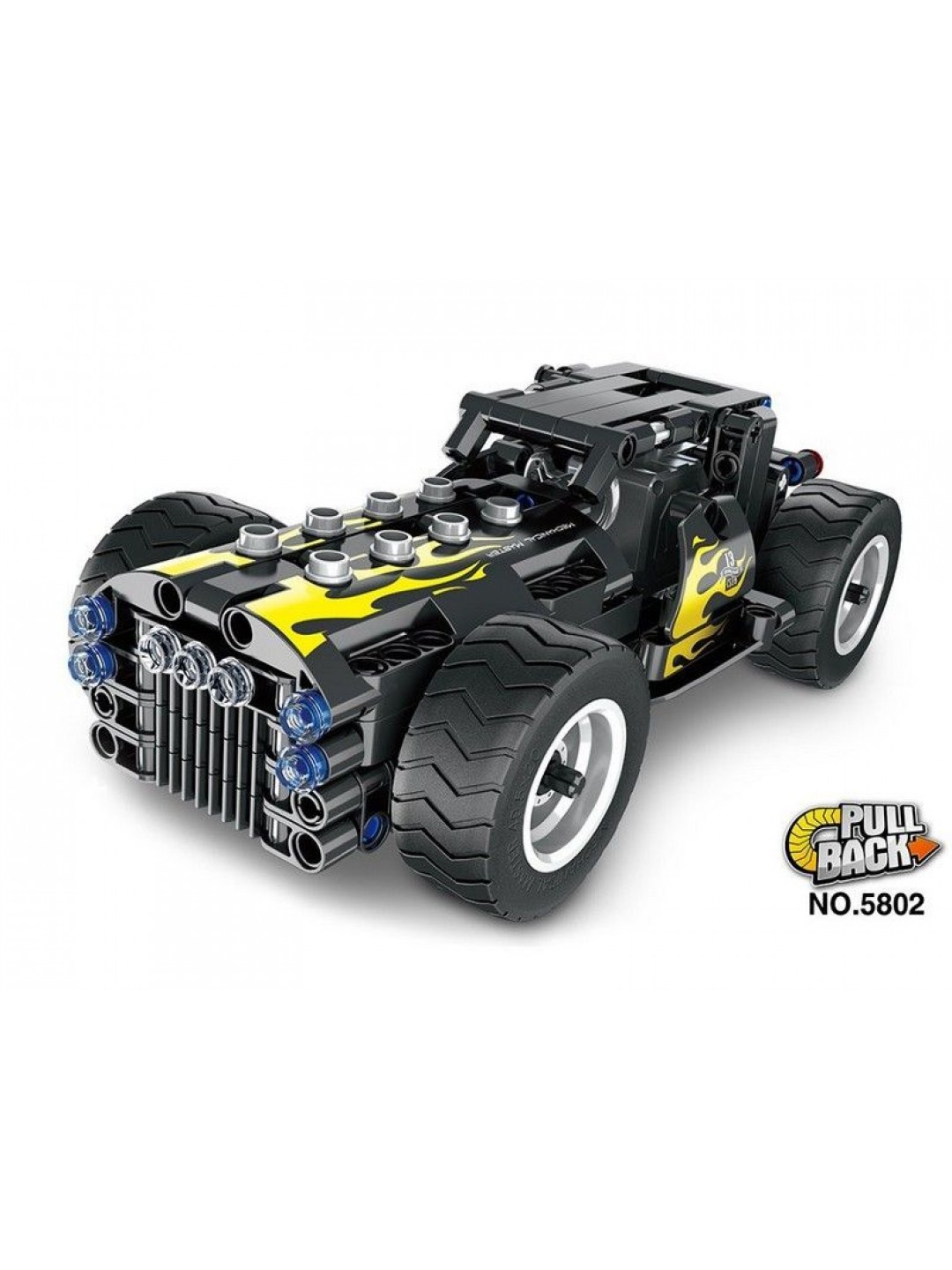 Конструктор Qihui Mechanical Master Шорт-корс совместим с QH5801, инерционный (177 деталей)
