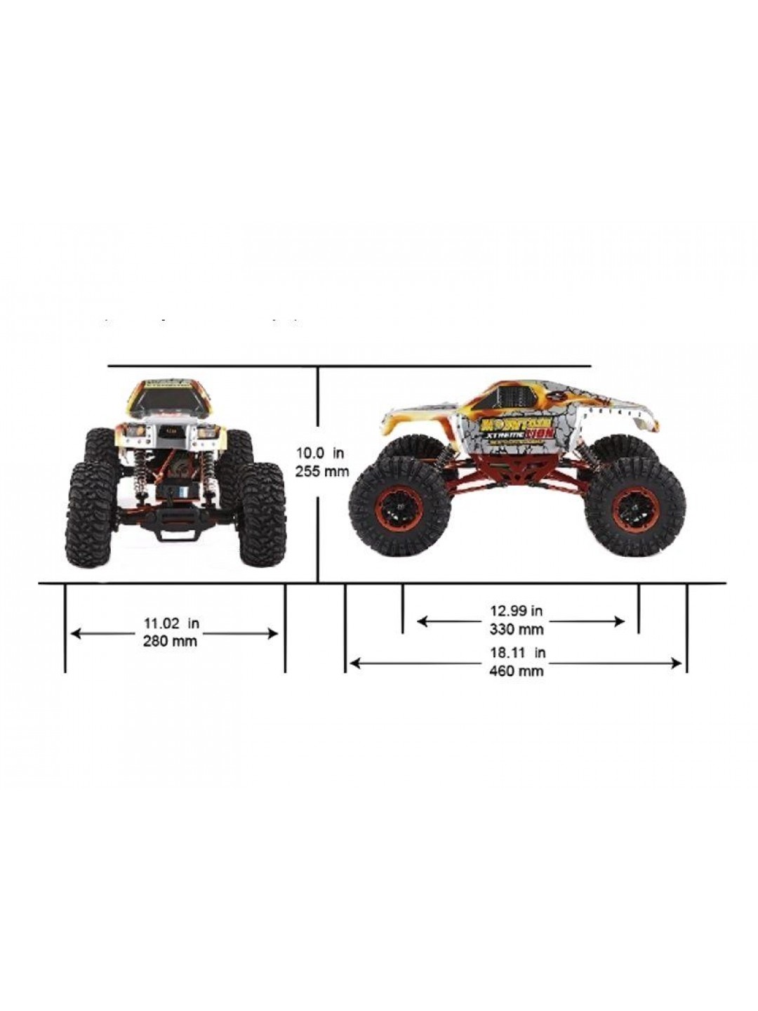Радиоуправляемый краулер Remo Hobby Mountain Lion Xtreme 4WD 2.4G 1/10 RTR