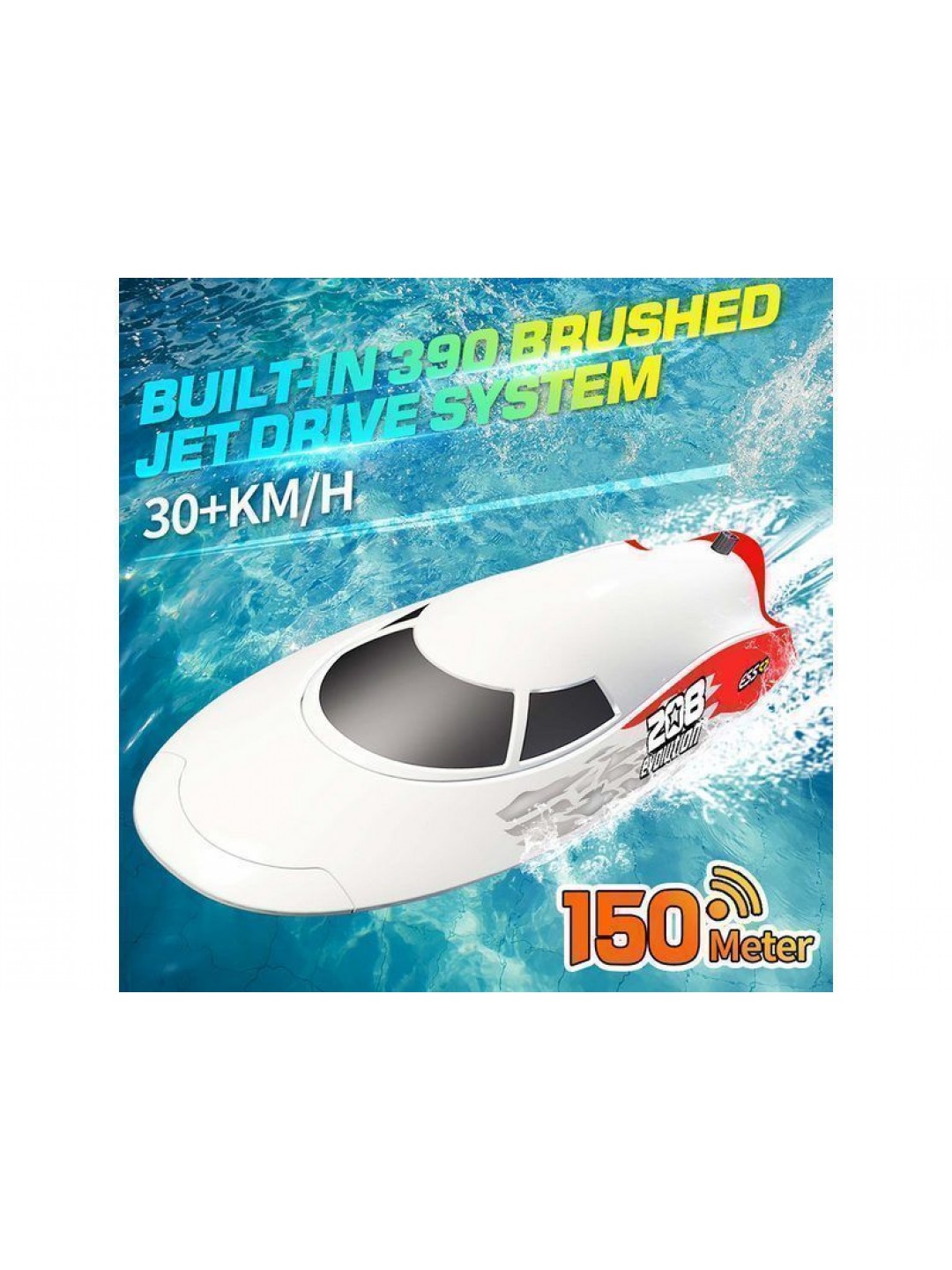 Радиоуправляемый скоростной катер Flytec V008 с водомётом 2.4G RTR