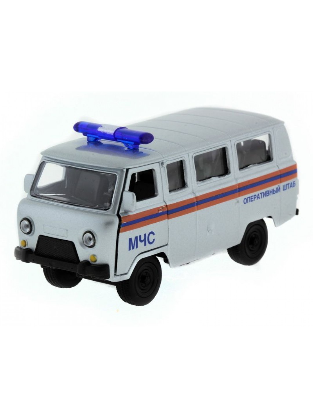 Машина "АВТОПАНОРАМА" инерц. УАЗ-452 (МЧС) 1/50, в/к 12*7*5,5 см