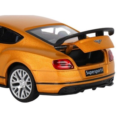 Машина "АВТОПАНОРАМА" Bentley Continental Supersports, оранжевый, 1/32, в/к 17,5*12,5*6,5 см