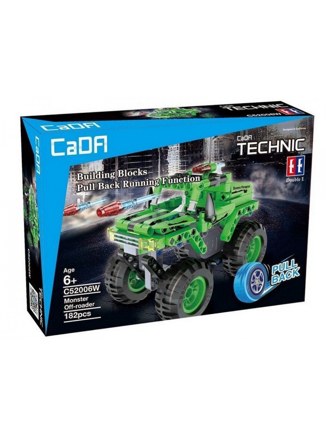 Конструктор CADA Technic монстр-внедорожник совместим с C52005W, инерционный (182 детали)