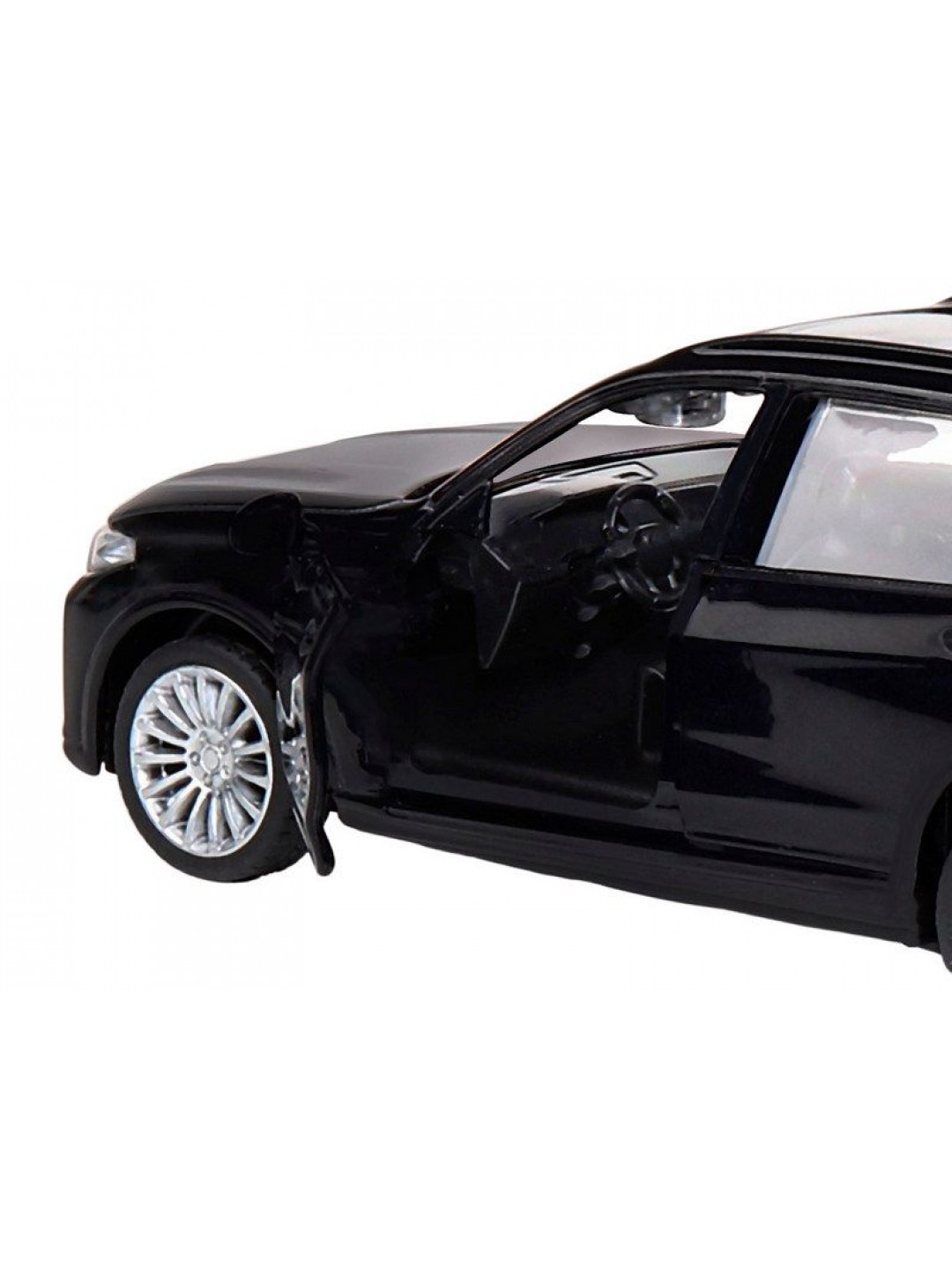 Машина "АВТОПАНОРАМА" BMW X7, 1/44,, черный, инерция, откр. двери, в/к 17,5*12,5*6,5 см