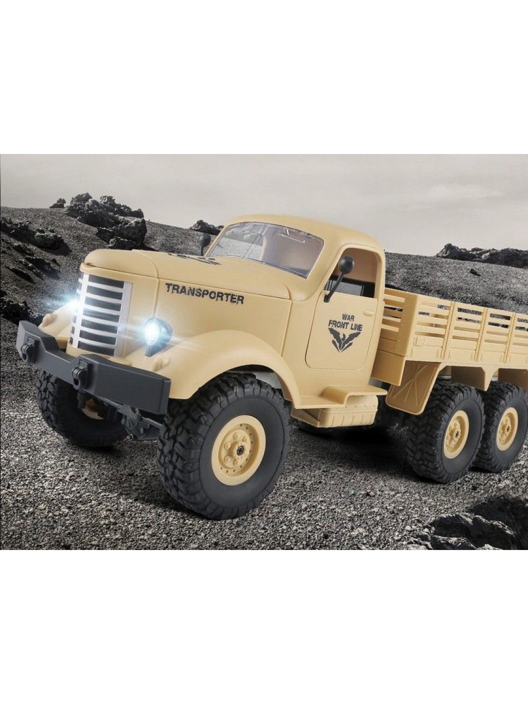 Радиоуправляемая машина JJRC Q60 Transporter (зеленый) 6WD 2.4G 1/16 RTR