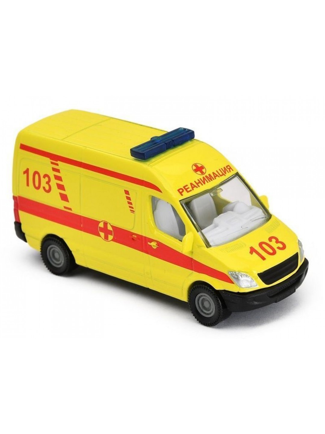 Микроавтобус Siku 0808RUS Реанимация, 8 см, желтый