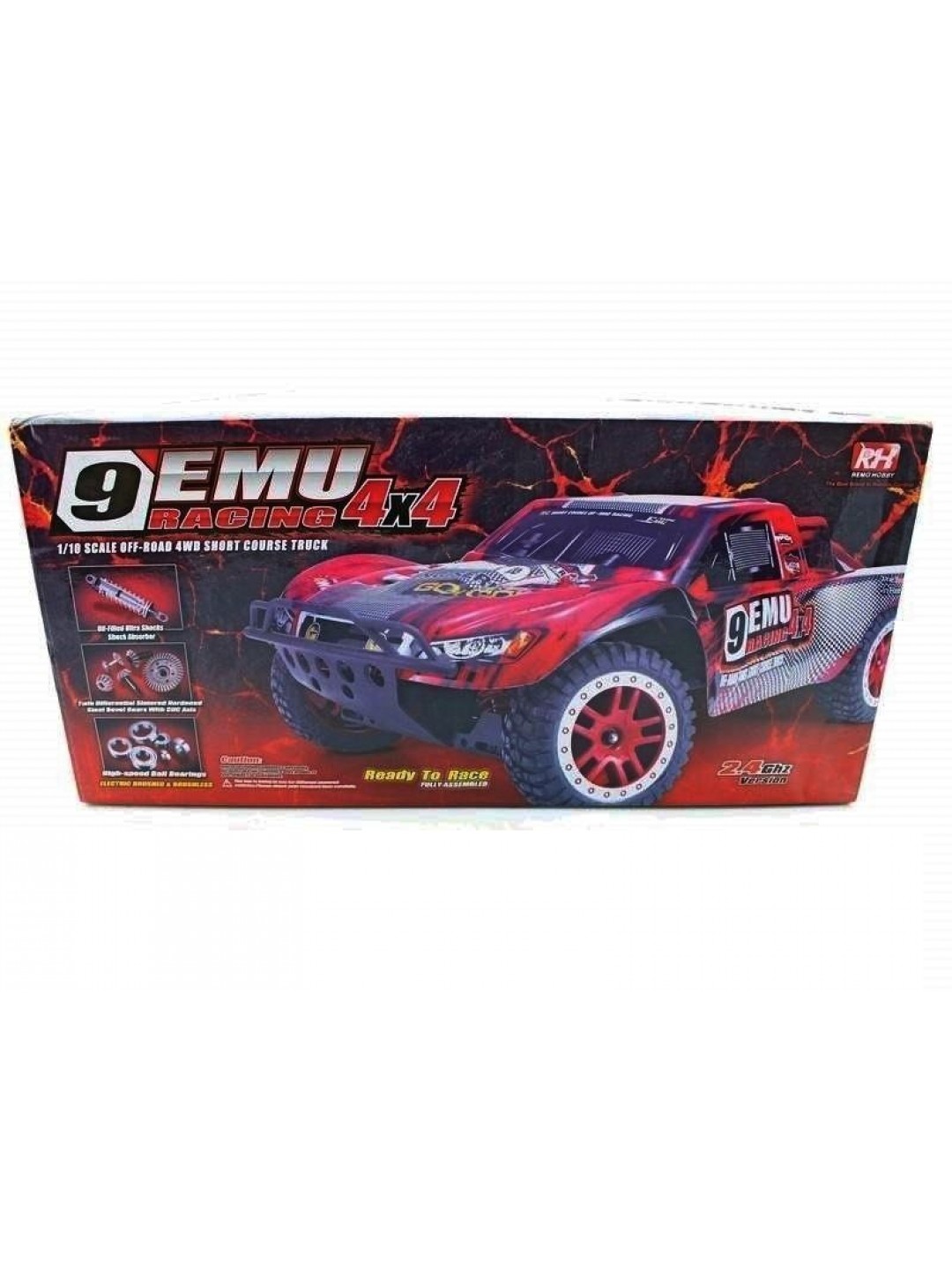 Радиоуправляемый шорт-корс Remo Hobby 9EMU TWINS MOTOR (синий) 4WD 2.4G 1/8 RTR