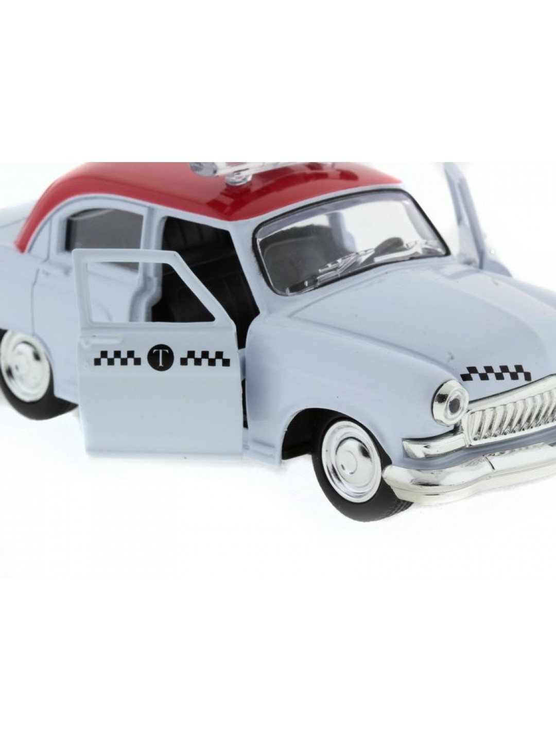 Машина "АВТОПАНОРАМА" инерц.ГАЗ-21 (такси) 1/43, в/к 14*7*5,5 см