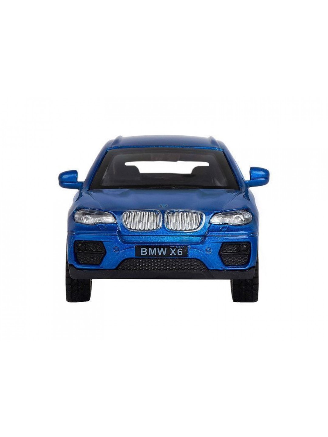 Машина "АВТОПАНОРАМА" BMW X6, 1/43, синий, инерция, откр. двери, в/к 17,5*12,5*6,5 см