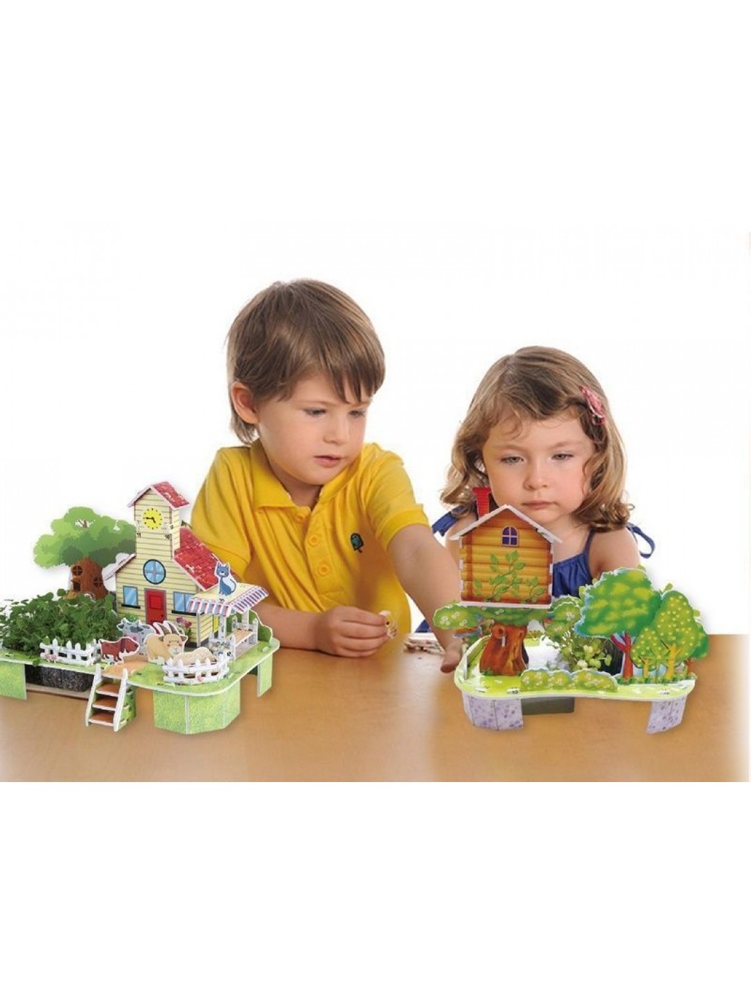 3D пазл из пенокартона ТЫКВЕННЫЙ ДОМИК (21 деталь, 4 листа)