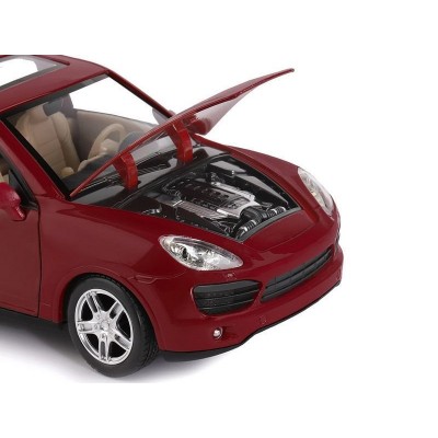 Машина "АВТОПАНОРАМА" Porsche Cayenne S, бордовый, 1/24, в/к 24,5*12,5*10,5 см