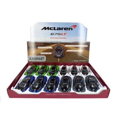 Машина Kinsmart 1:36 McLaren 675LT, инерция (1/12шт.) б/к
