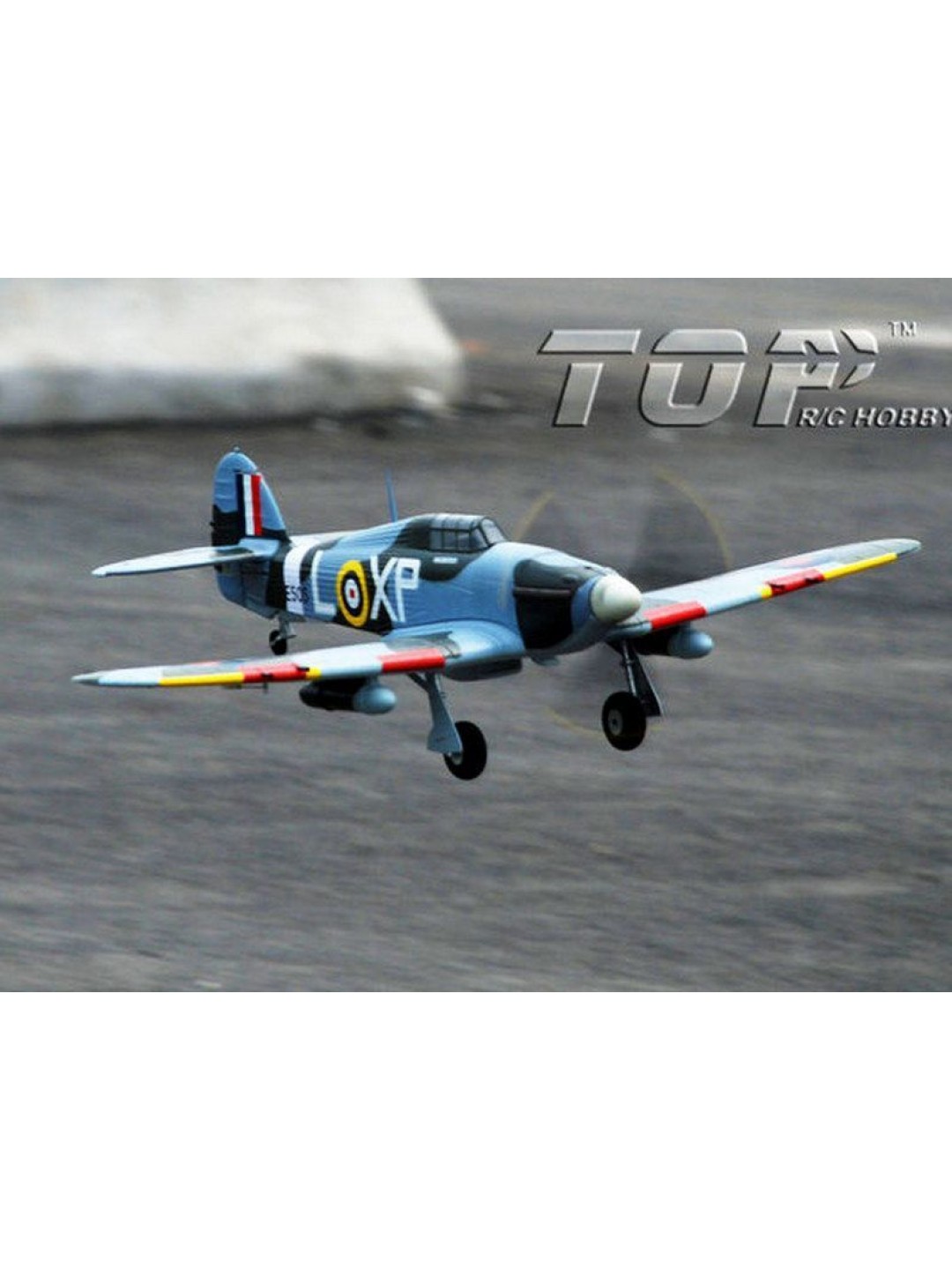 Радиоуправляемый самолет Top RC Hurricane Pro зеленый 750мм flight controller PNP