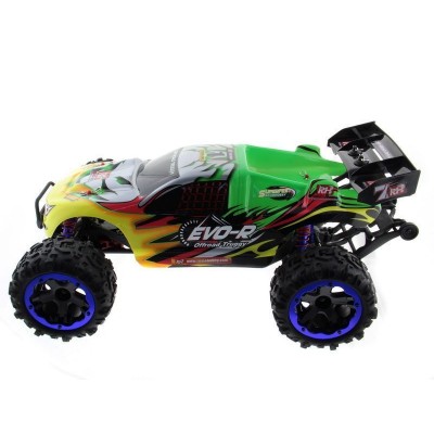 Радиоуправляемая трагги Remo Hobby EVO-R Brushless UPGRADE (зеленая) 4WD 2.4G 1/8 RTR