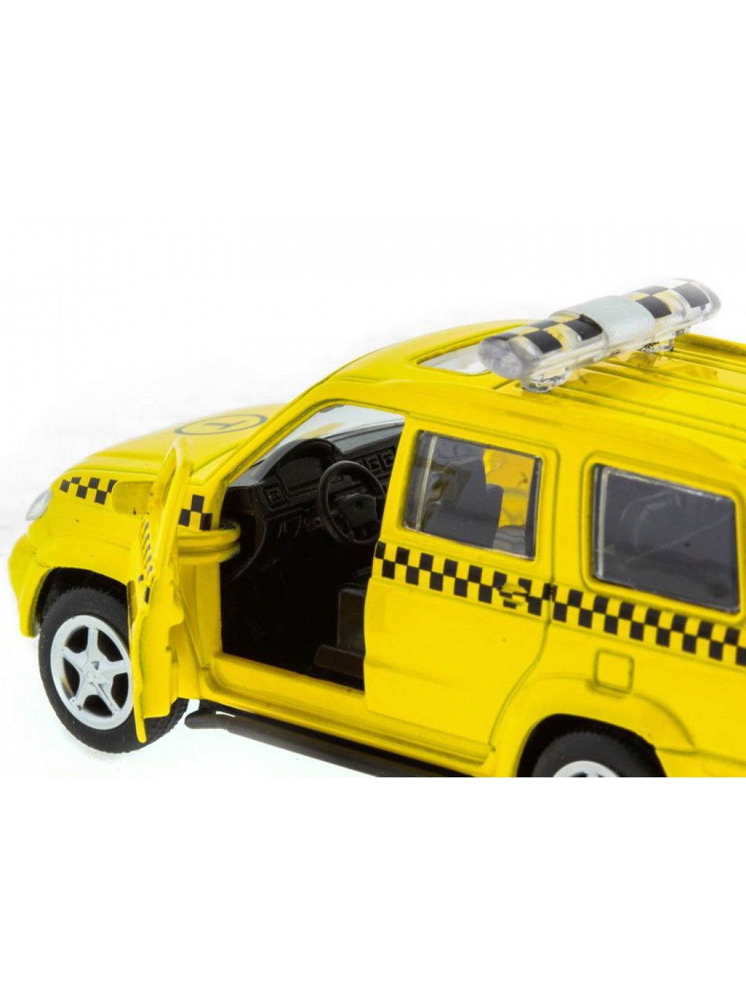 Машина "АВТОПАНОРАМА" инерц. УАЗ Патриот (такси) 1/50, в/к 12*7*5,5 см