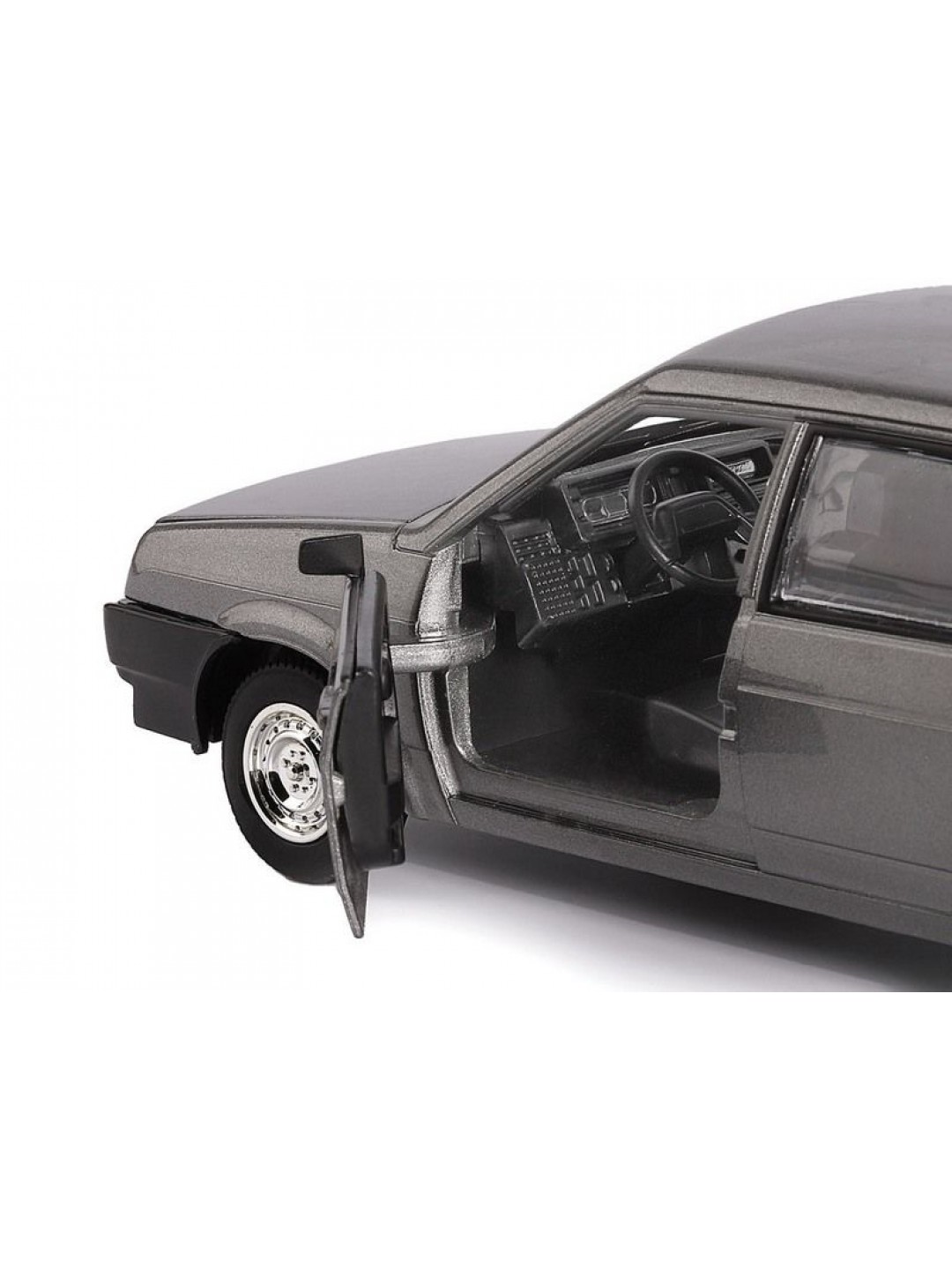 Машина "АВТОПАНОРАМА" ВАЗ 21099, 1/22, серый, инерция, в/к 24,5*12,5*10,5 см