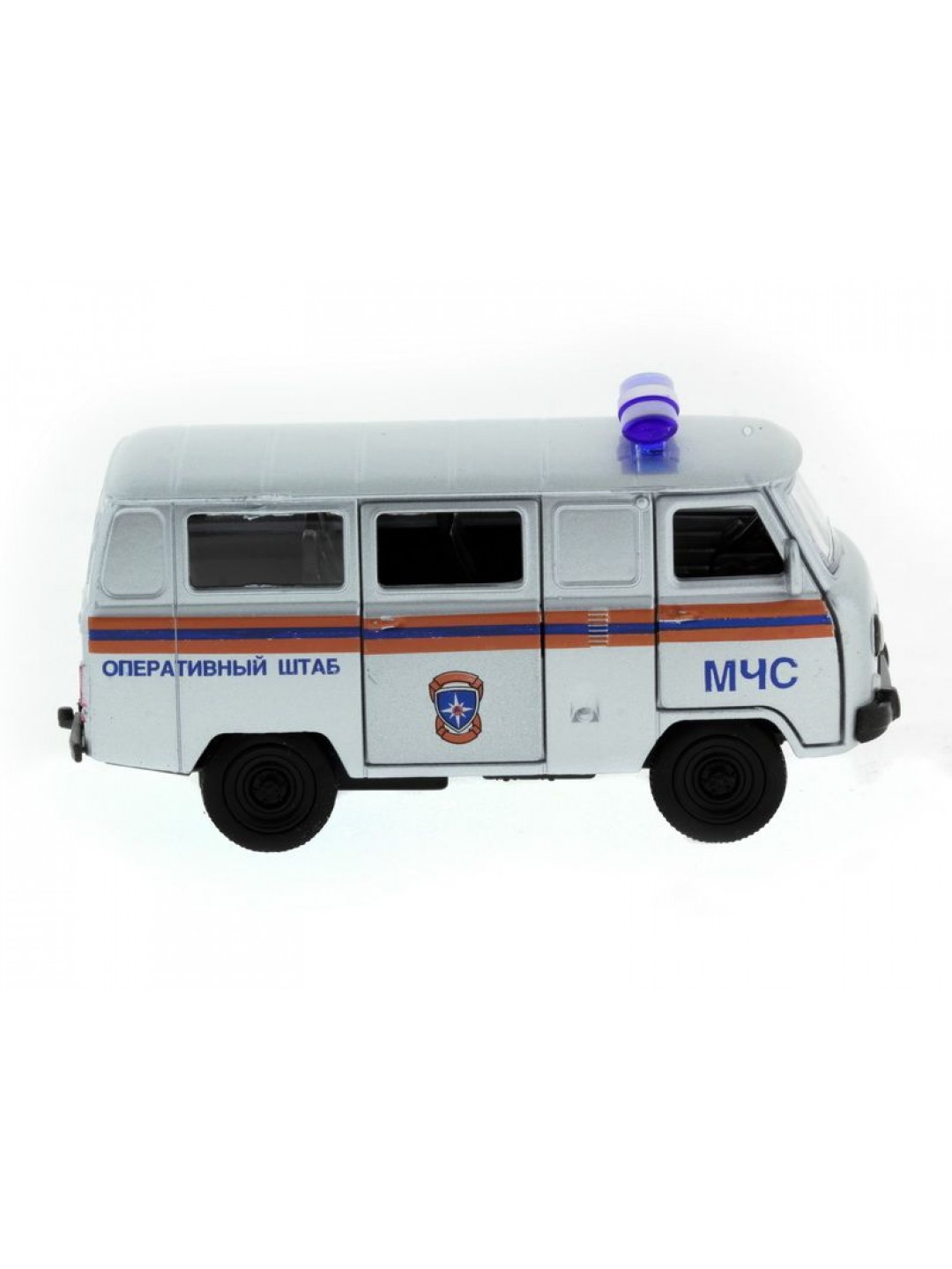Машина "АВТОПАНОРАМА" инерц. УАЗ-452 (МЧС) 1/50, в/к 12*7*5,5 см
