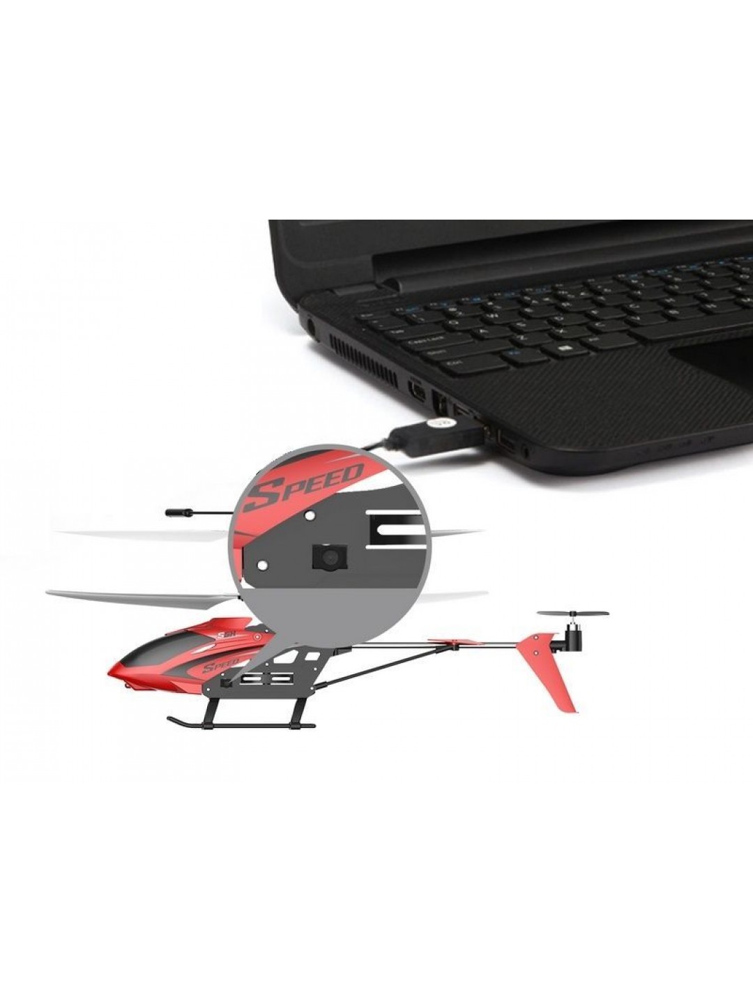 Р/У вертолет Syma S5H (чёрный), барометр 2.4G RTF