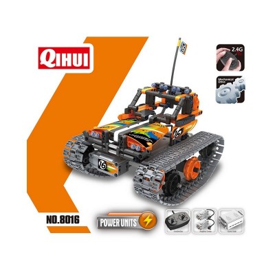 Р/У конструктор Qihui Mechanical Master Скоростной вездеход (392 детали), оранжевый