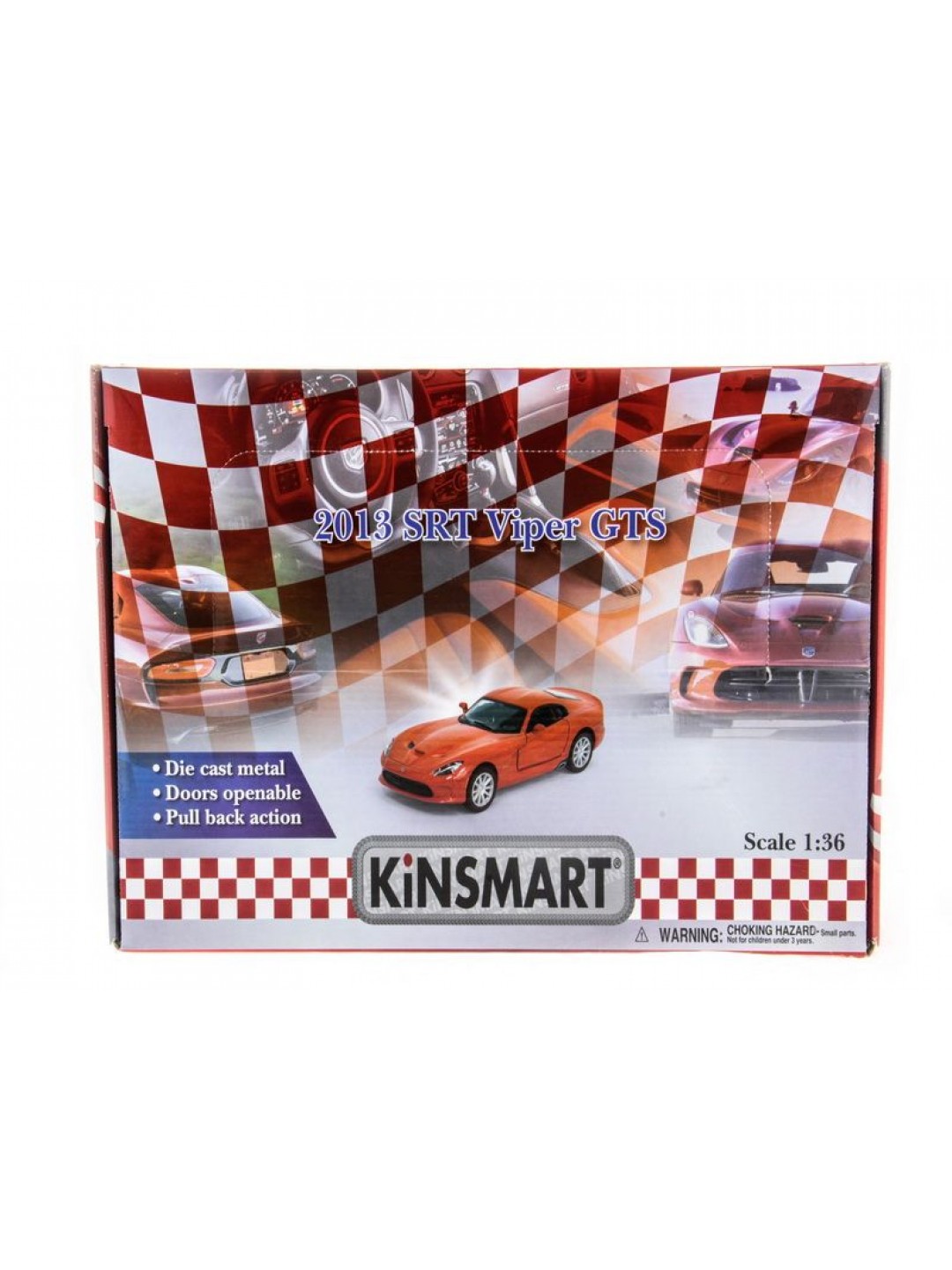 Машина Kinsmart SRT Viper GTS 1:40  б/к