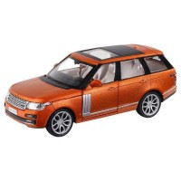 Машина "АВТОПАНОРАМА" 2013 Range Rover, оранжевый, 1/34, свет, звук, инерция, в/к 17,5*13,5*9 см