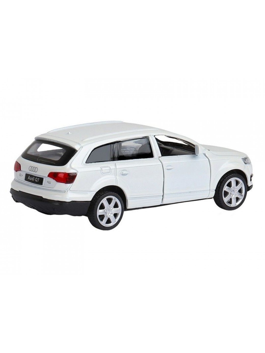 Машина "АВТОПАНОРАМА" Audi Q7, белый, 1/43, инерция, в/к 17,5*12,5*6,5 см