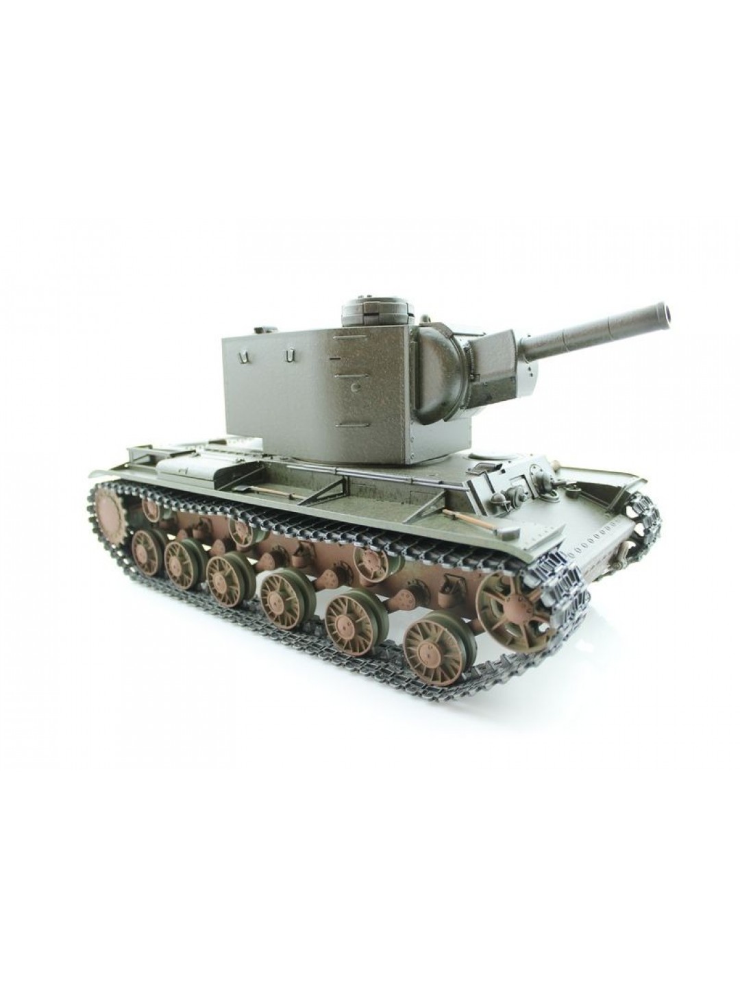 P/У танк Torro КВ-2 1/16  2.4G, СССР, зеленый, ИК-пушка, деревянная коробка