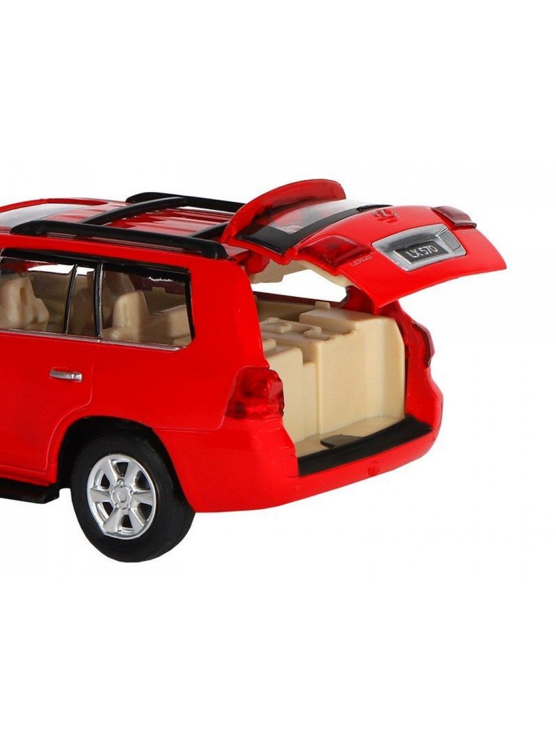 Машина "АВТОПАНОРАМА" Lexus LX570, красный, 1/32, свет, звук, инерция, в/к 17,5*13,5*9 см