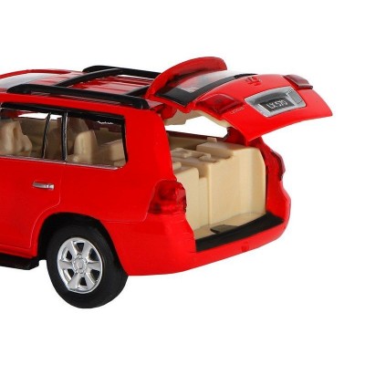 Машина "АВТОПАНОРАМА" Lexus LX570, красный, 1/32, свет, звук, инерция, в/к 17,5*13,5*9 см