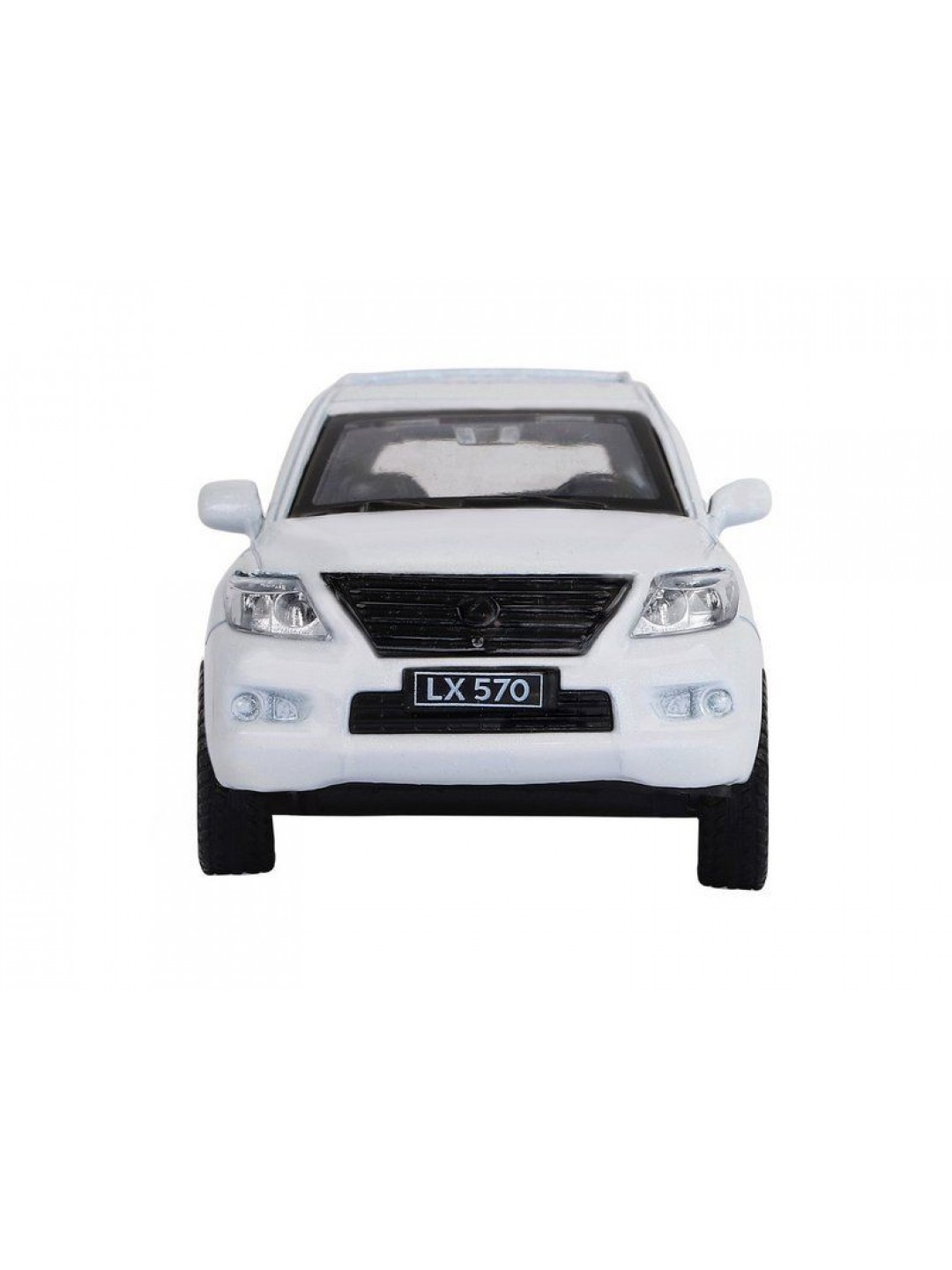 Машина "АВТОПАНОРАМА" Lexus LX570, белый, 1/43, инерция, в/к 17,5*12,5*6,5 см