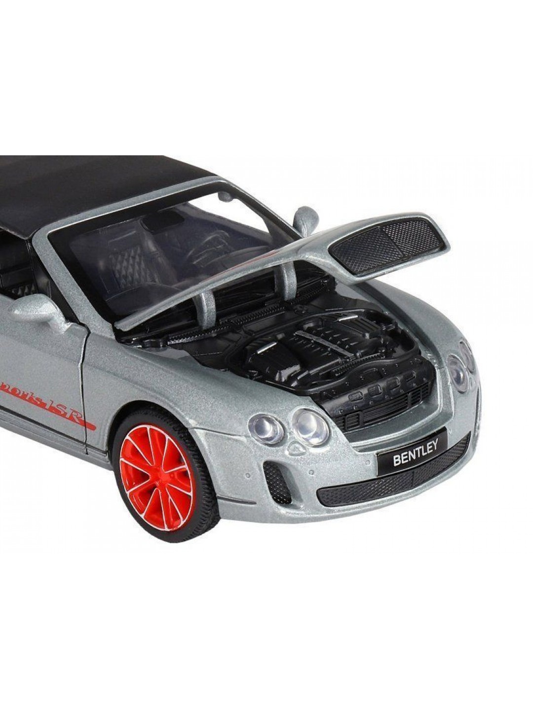 Машина "АВТОПАНОРАМА" Bentley Continental Supersports ISR, серебряный, 1/32, в/к 17,5*13,5*9 см