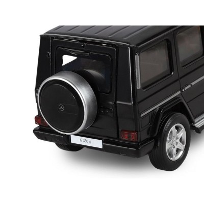 Машина "АВТОПАНОРАМА" Mercedes-Benz G350d, черный, 1/32, свет, звук, инерция, в/к 18*9*13,5 см
