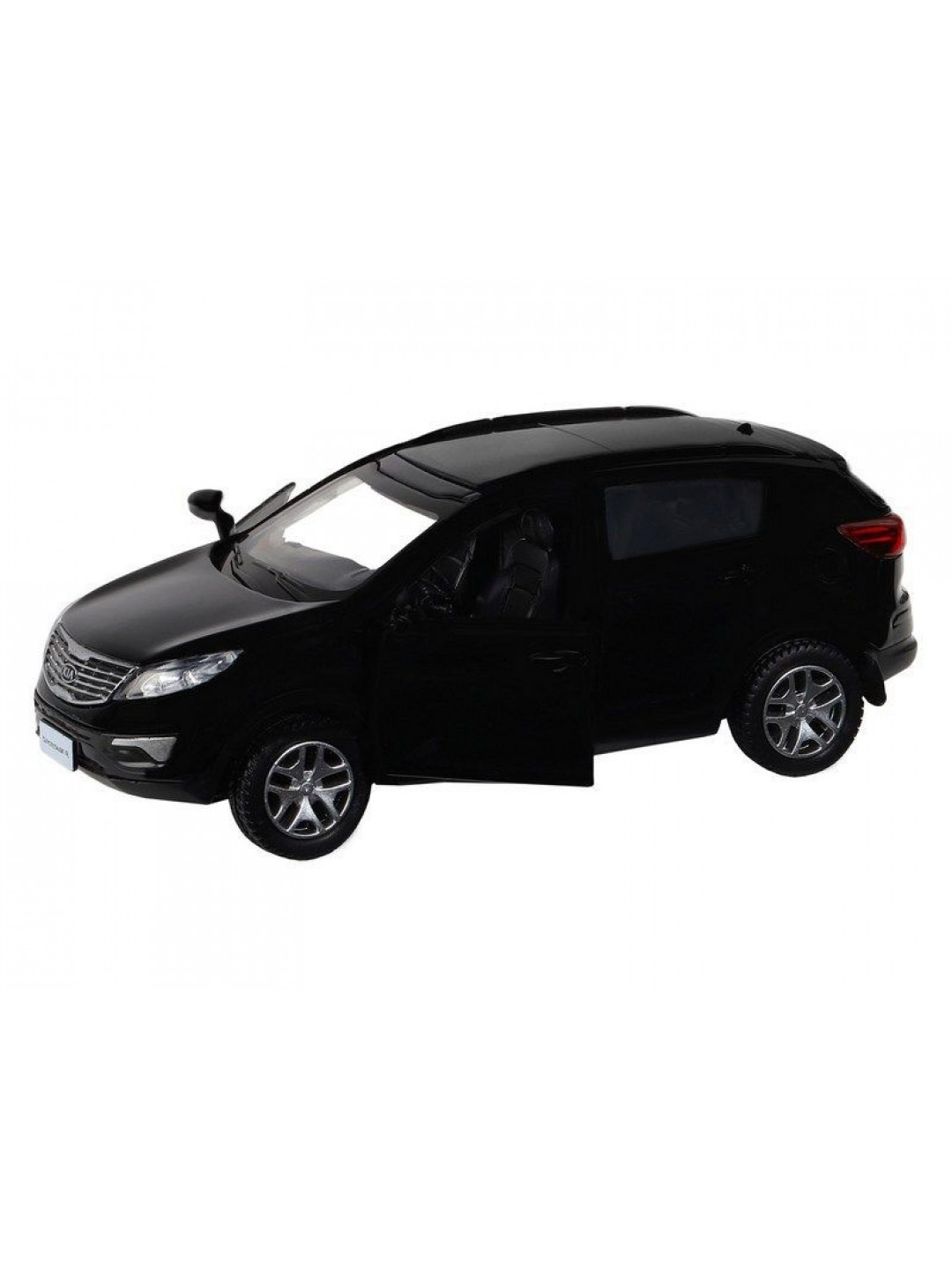 Машина "АВТОПАНОРАМА" KIA SPORTAGE R, черный, 1/39, инерция, в/к 17,5*12,5*6,5 см