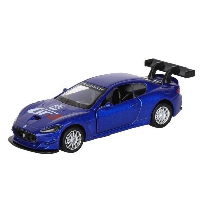 Машина "АВТОПАНОРАМА" Maserati Gran Turismo MC GT4, синий, 1/43, инерция, в/к 17,5*12,5*6,5 см