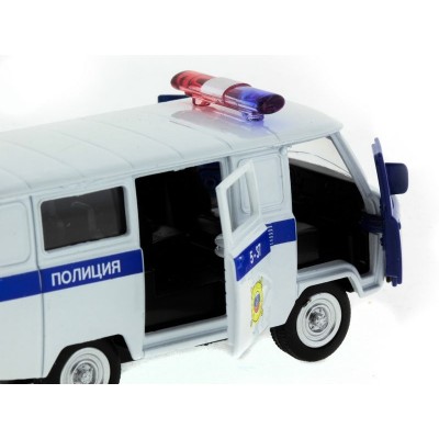 Машина "АВТОПАНОРАМА" инерц. УАЗ (ДПС) 1/50, в/к 12*7*5,5 см