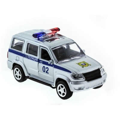 Машина "АВТОПАНОРАМА" инерц. УАЗ Патриот (полиция) 1/50, в/к 12*7*5,5 см