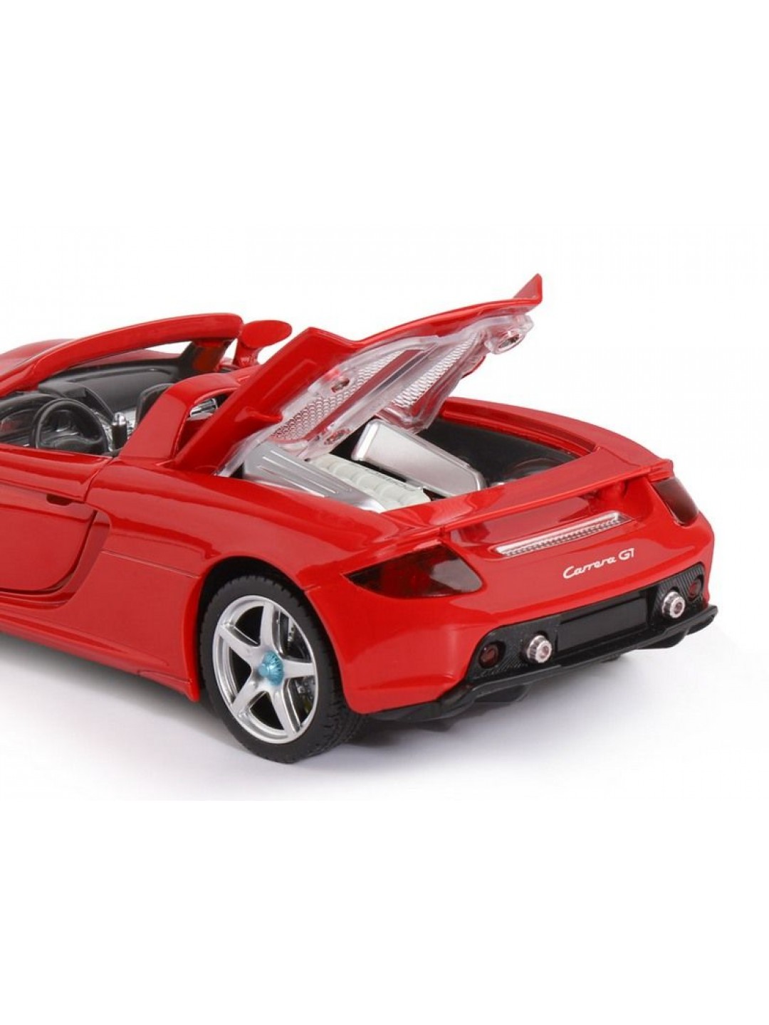 Машина "АВТОПАНОРАМА" Porsche Carrera GT, красный, 1/24, свет, звук, в/к 24,5*12,5*10,5 см