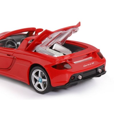 Машина "АВТОПАНОРАМА" Porsche Carrera GT, красный, 1/24, свет, звук, в/к 24,5*12,5*10,5 см