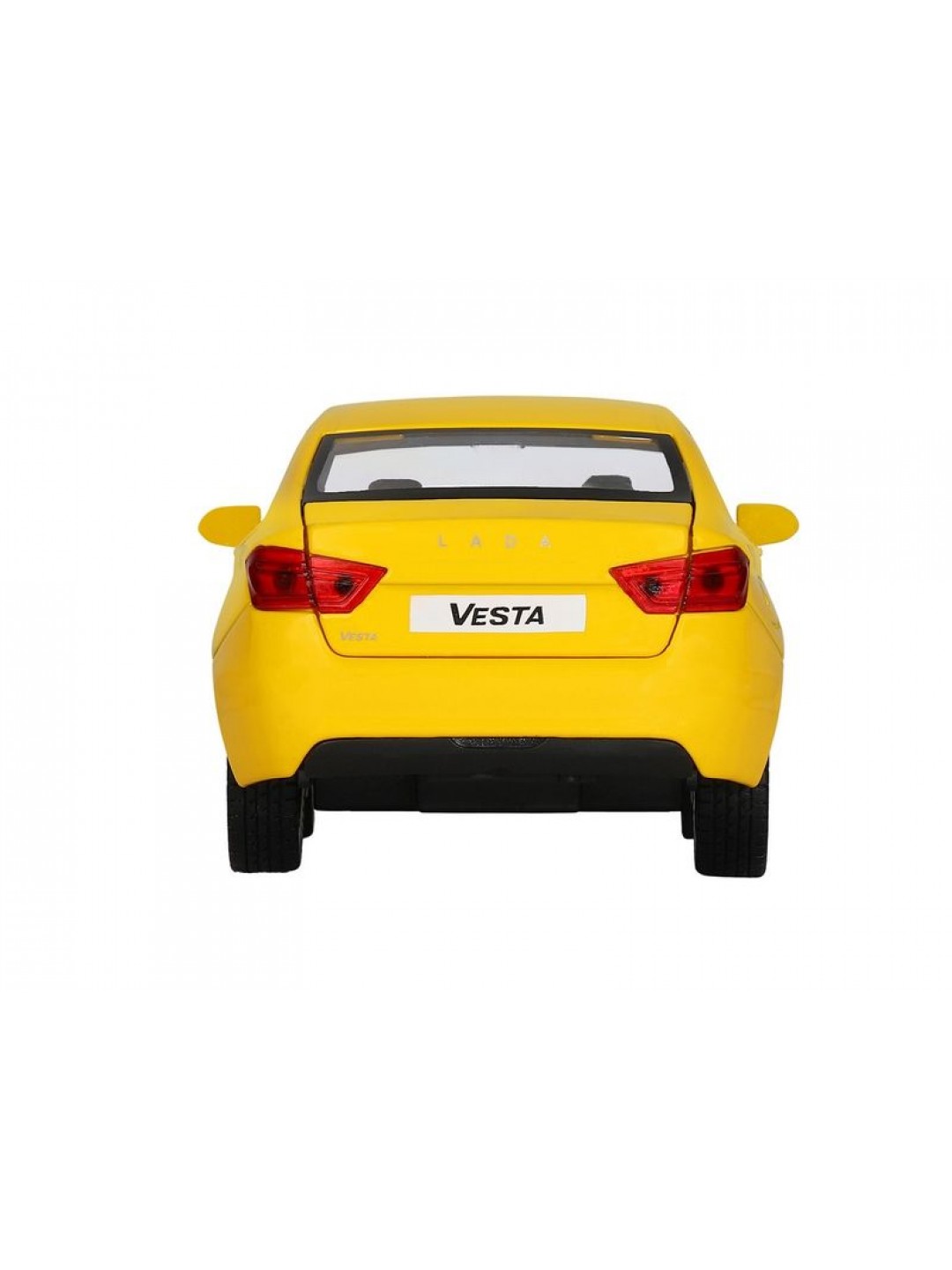Машина "АВТОПАНОРАМА" Яндекс.Такси  LADA VESTA, желтый, 1/24, в/к 24,5*12,5*10,5 см