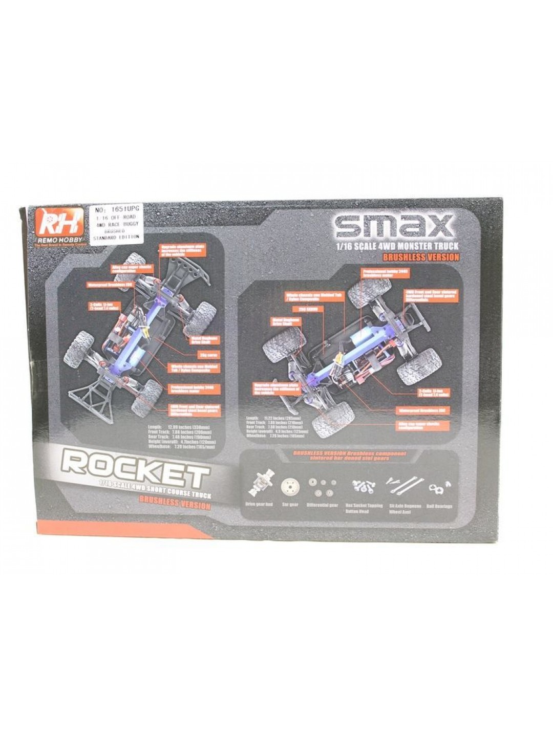 Радиоуправляемая багги Remo Hobby Dingo UPGRADE (красная) 4WD 2.4G 1/16 RTR