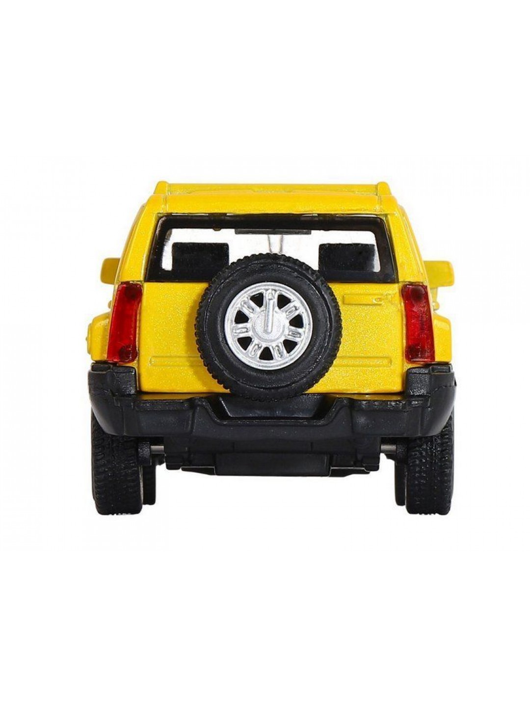 Машина "АВТОПАНОРАМА" Hummer H3, желтый, 1/43, инерция, в/к 17,5*12,5*6,5 см