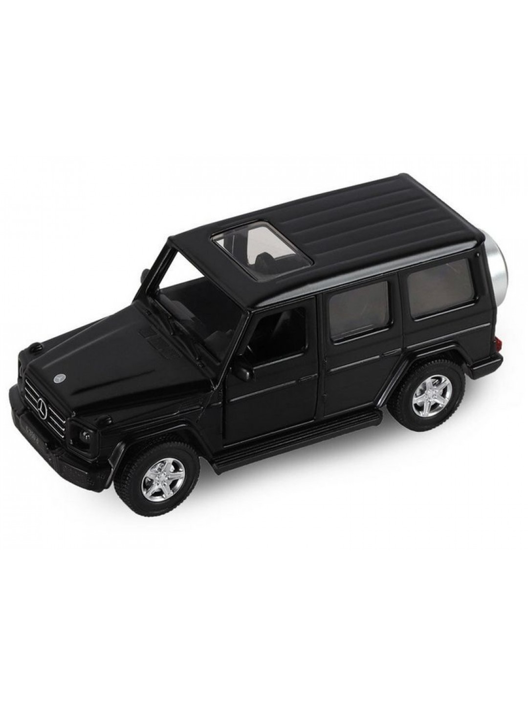 Машина "АВТОПАНОРАМА" Mercedes-Benz G350d, черный, 1/42, инерция, откр. двери, в/к 17,5*12,5*6,5 см