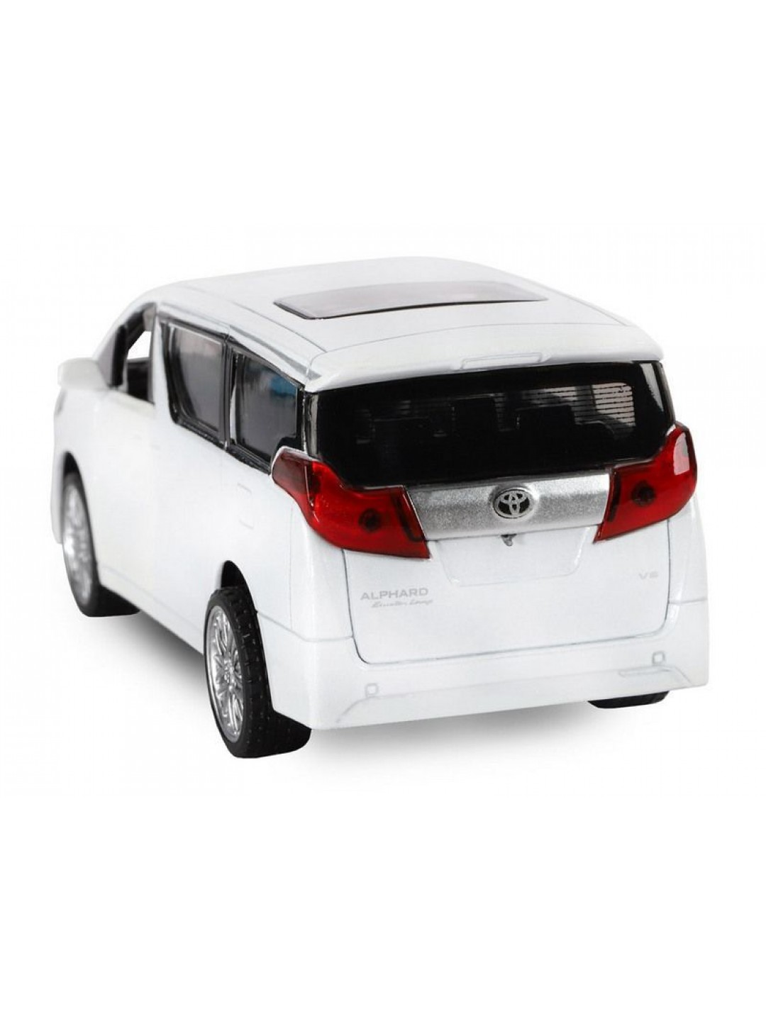 Машина "АВТОПАНОРАМА" Toyota Alphard, белый, 1/43, инерция, откр. двери, в/к 17,5*12,5*6,5 см