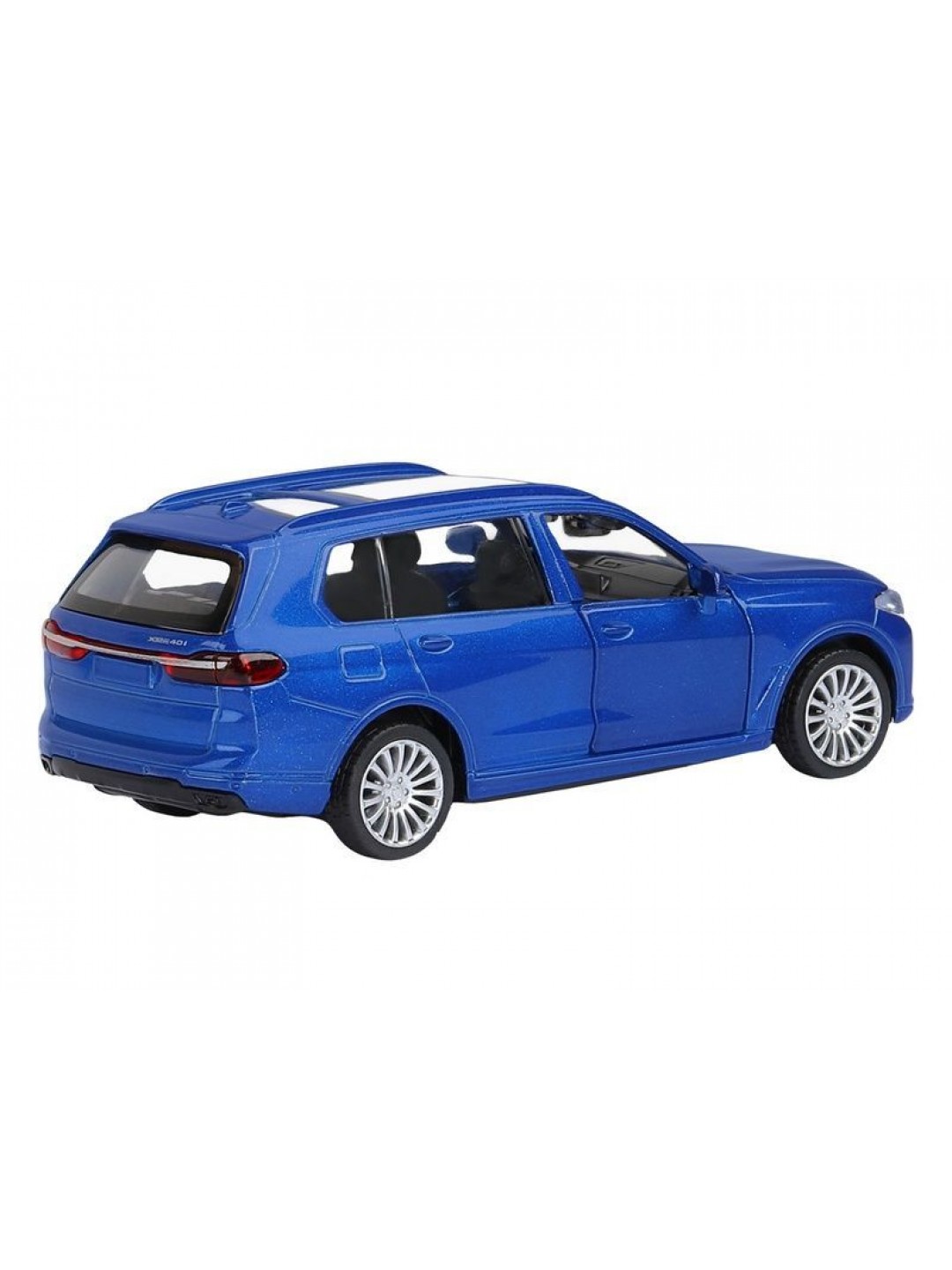 Машина "АВТОПАНОРАМА" BMW X7, синий, 1/44, инерция, в/к 17,5*12,5*6,5 см