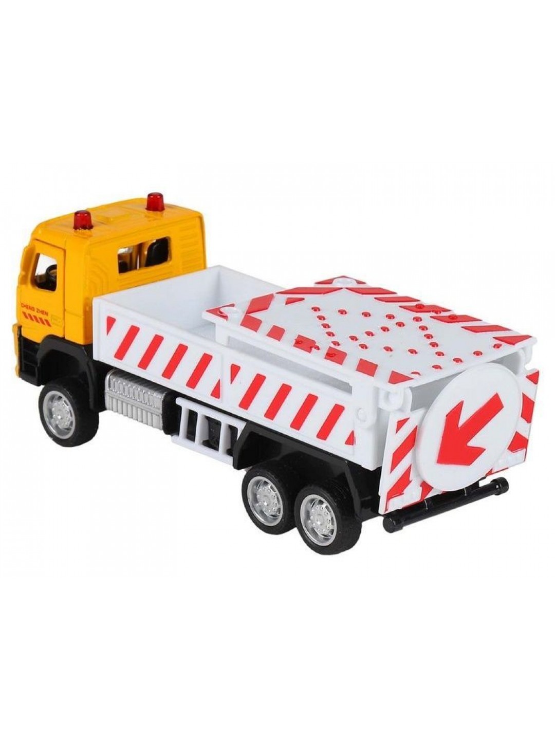 Машина "АВТОПАНОРАМА" VOLVO FM "Дорожные службы", желтый, 1/72, инерция, в/к 17,5*13*6,5 см