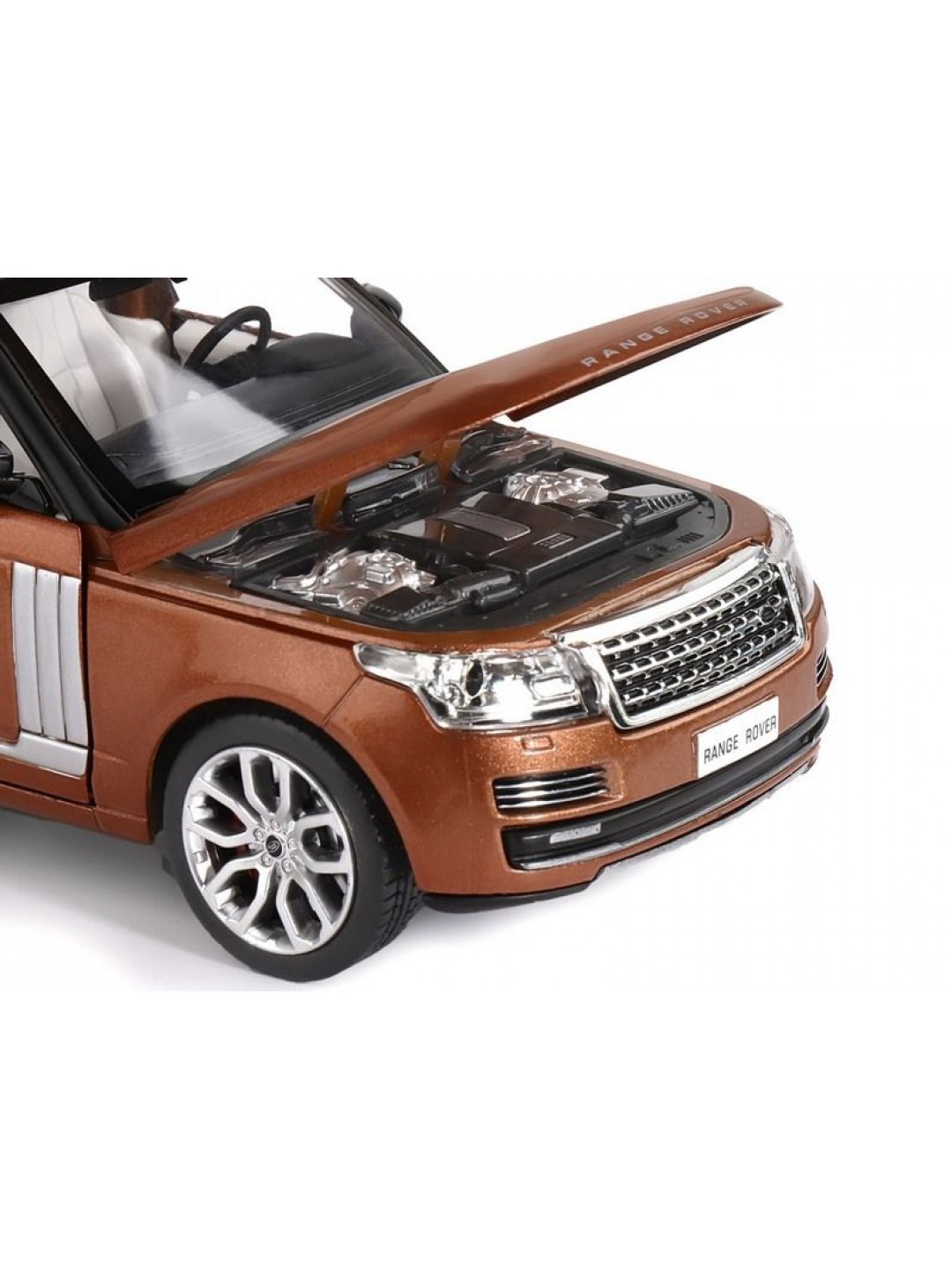 Машина "АВТОПАНОРАМА" Range Rover, оранжевый, 1/26, свет, звук, в/к 24,5*12,5*10,5 см