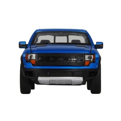 Машина "АВТОПАНОРАМА" Ford F-150 SVT Raptor, синий, 1/34, свет, звук, инерция, в/к 20*10*11 см