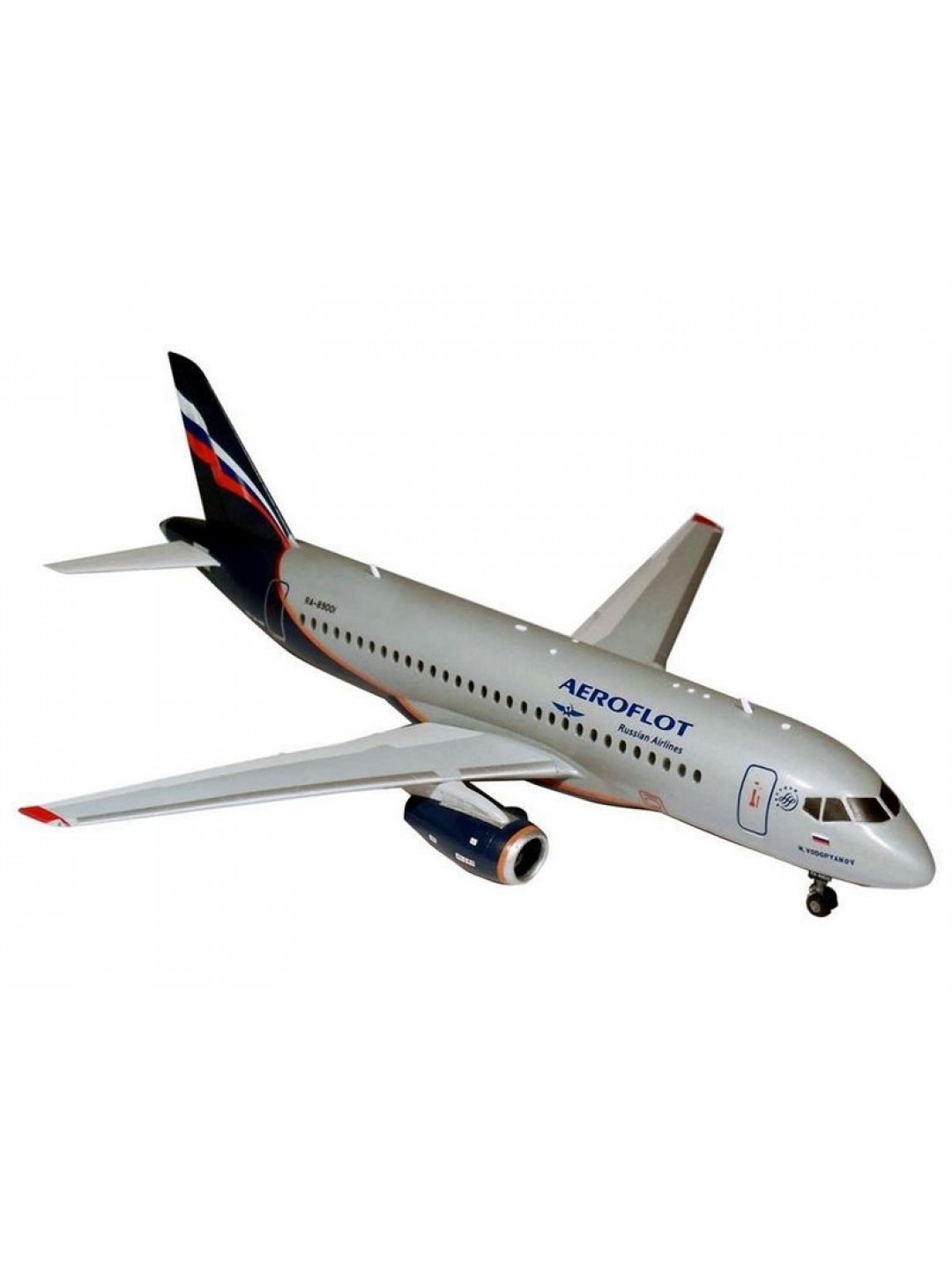 Сборная модель ZVEZDA Региональный пассажирский авиалайнер Superjet 100, подарочный набор, 1/144