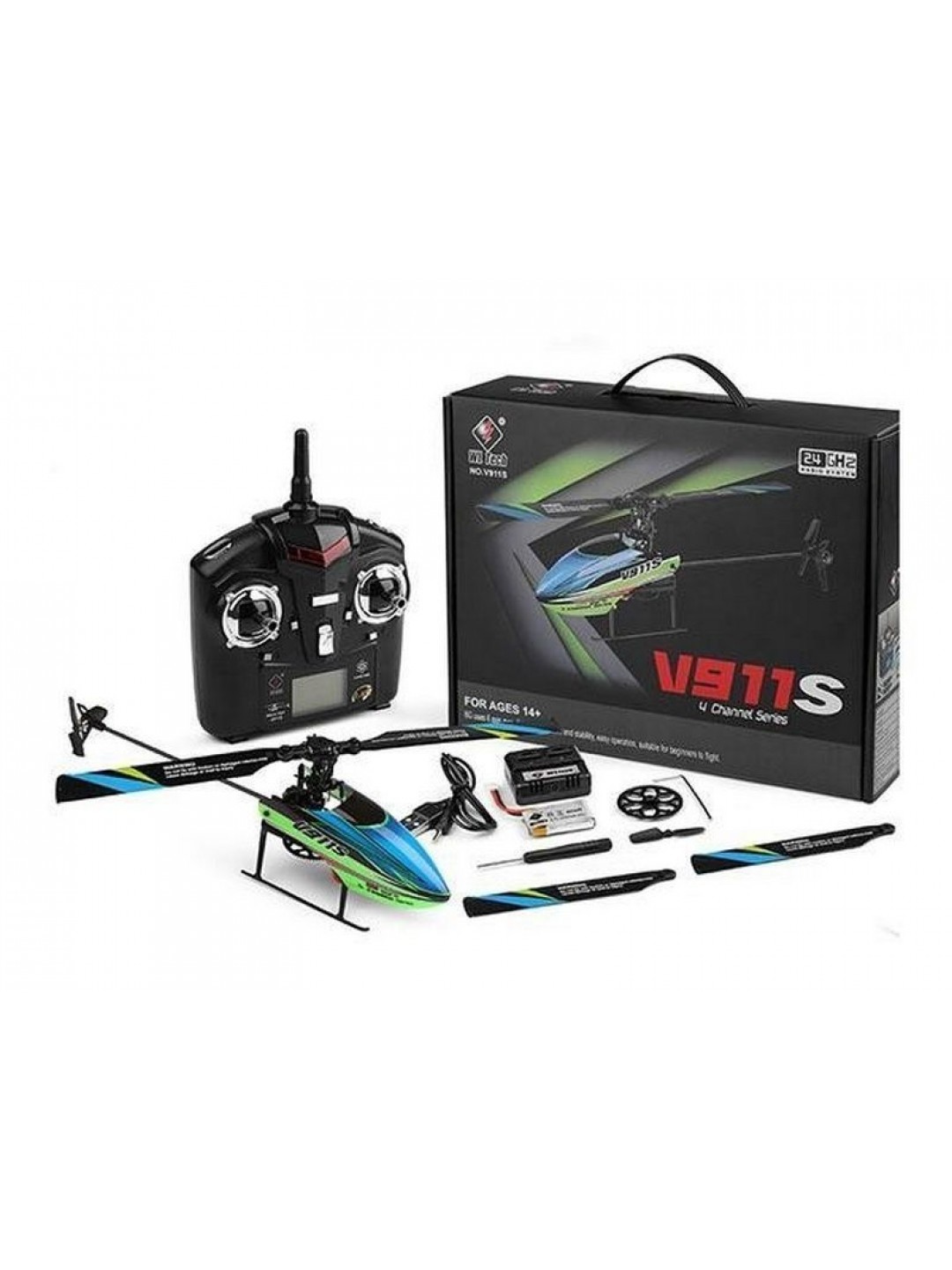Радиоуправляемый вертолет WLToys V911S 4Ch 2.4G RTF